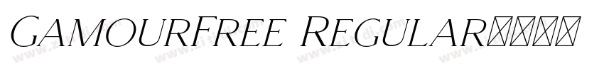 GamourFree Regular字体转换